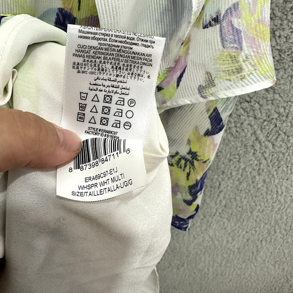 BCBGeneration Shift Dress Womens Large Floral Abstract Sleeveless Boho Y2K - Picture 7 of 7